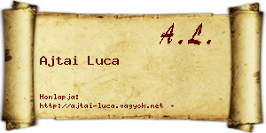 Ajtai Luca névjegykártya